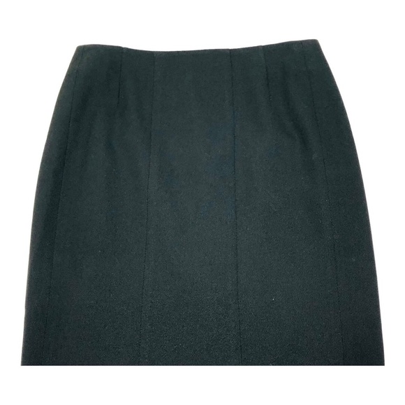 Akris Punto Wool Black Knee Length Pencil Skirt - Picture 2 of 12